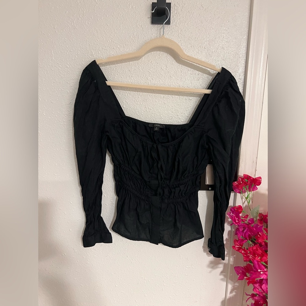 J Crew Cinched Waist Top
